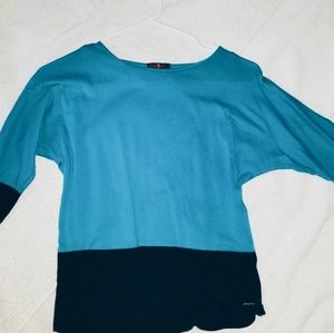 Greenish Blue 7 for all mankind shirt